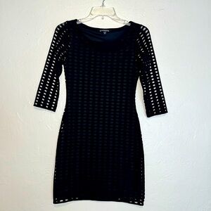 Express 3/4 sleeve women’s size XS little black dress